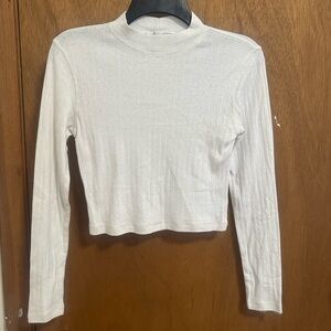 Hippie Rose White Ribbed Crop Top